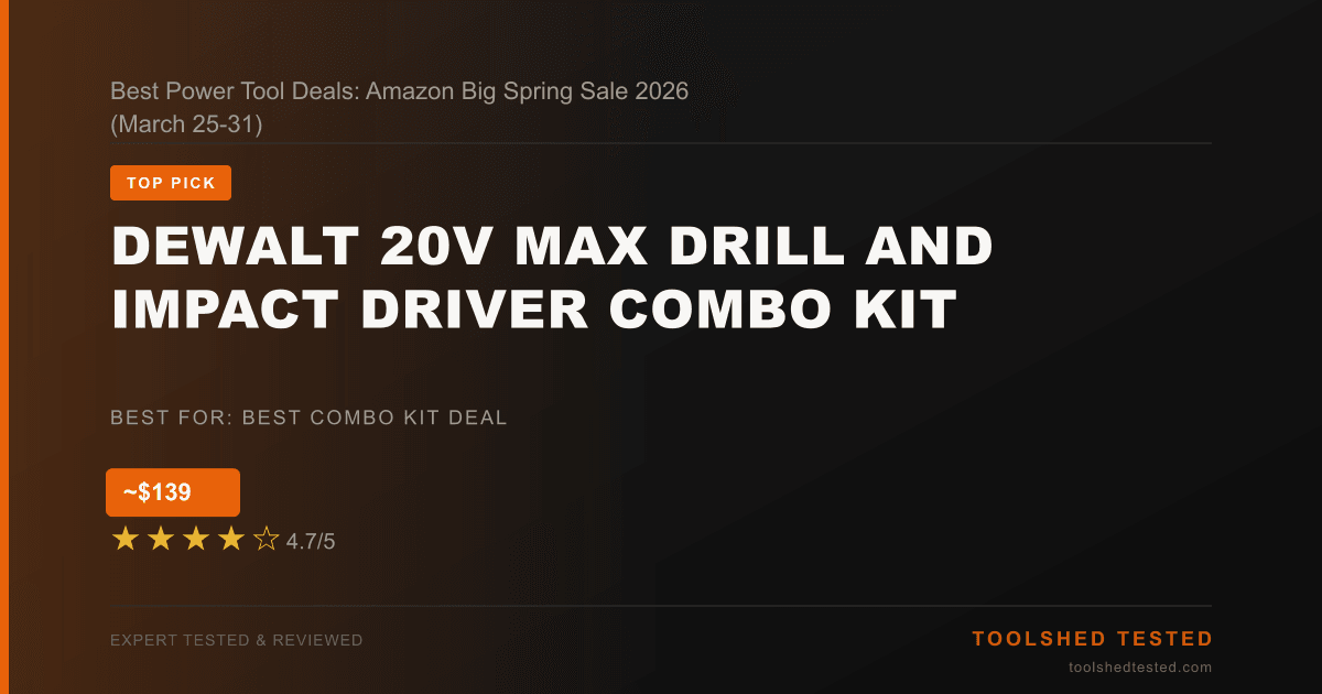 Best Power Tool Deals: Amazon Big Spring Sale 2026 (March 25-31)