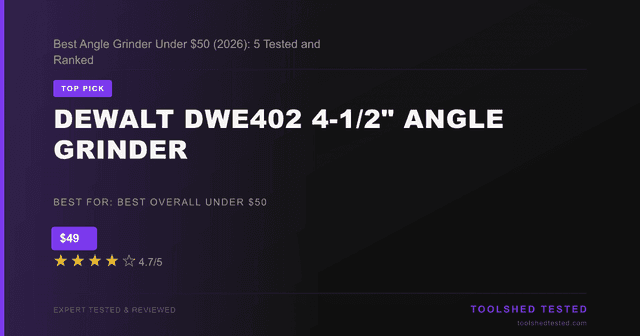 DeWalt DWE402 4-1/2" Angle Grinder