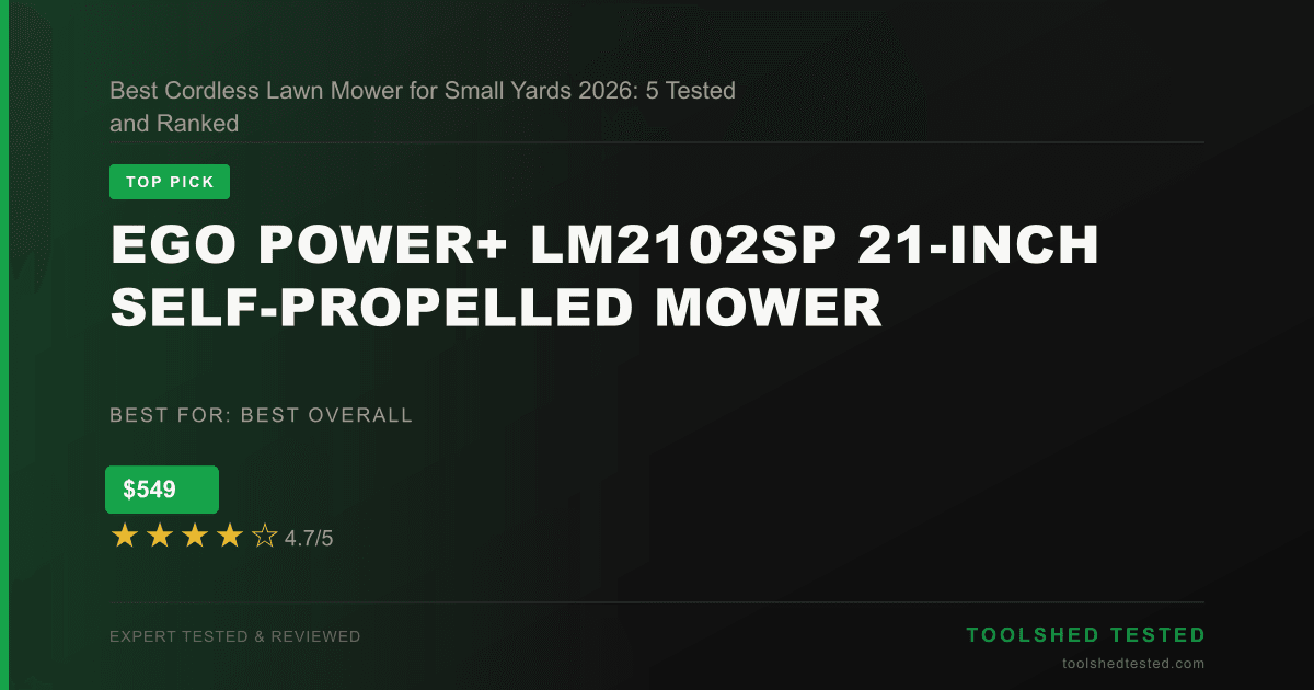 EGO Power+ LM2102SP 21-Inch Self-Propelled Mower