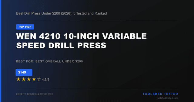 WEN 4210 10-Inch Variable Speed Drill Press