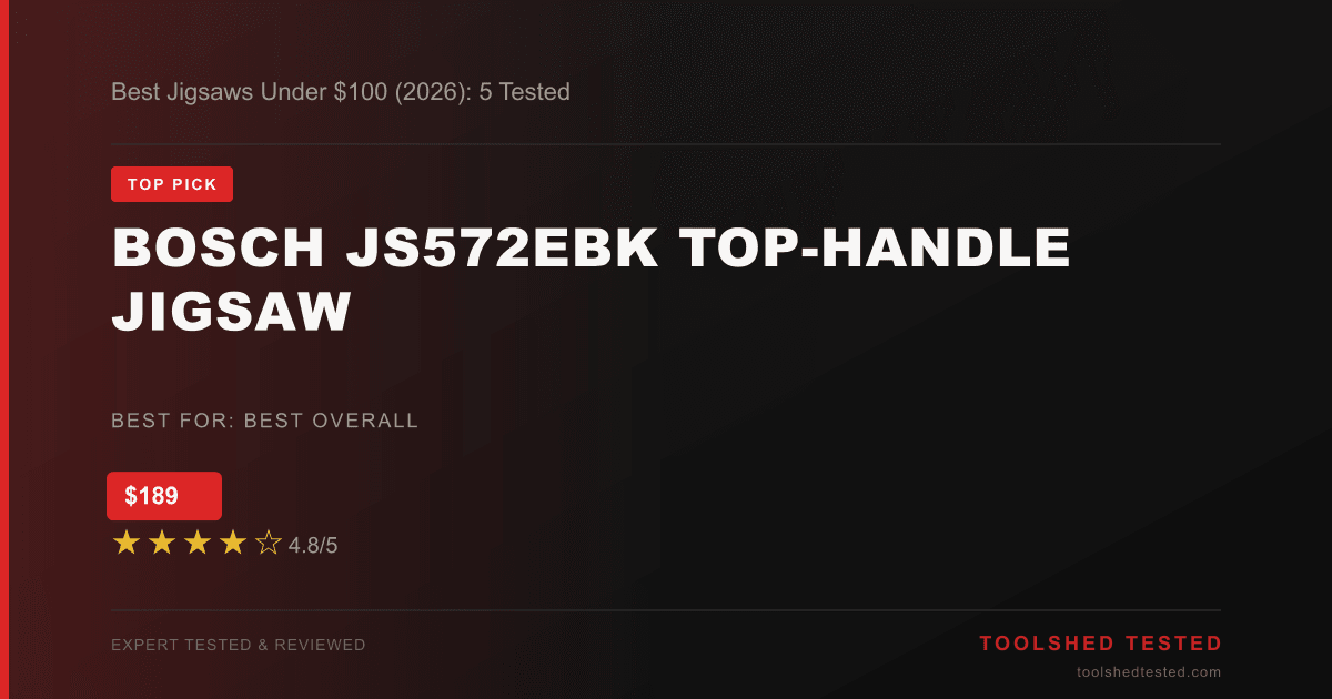 Bosch JS572EBK Top-Handle Jigsaw