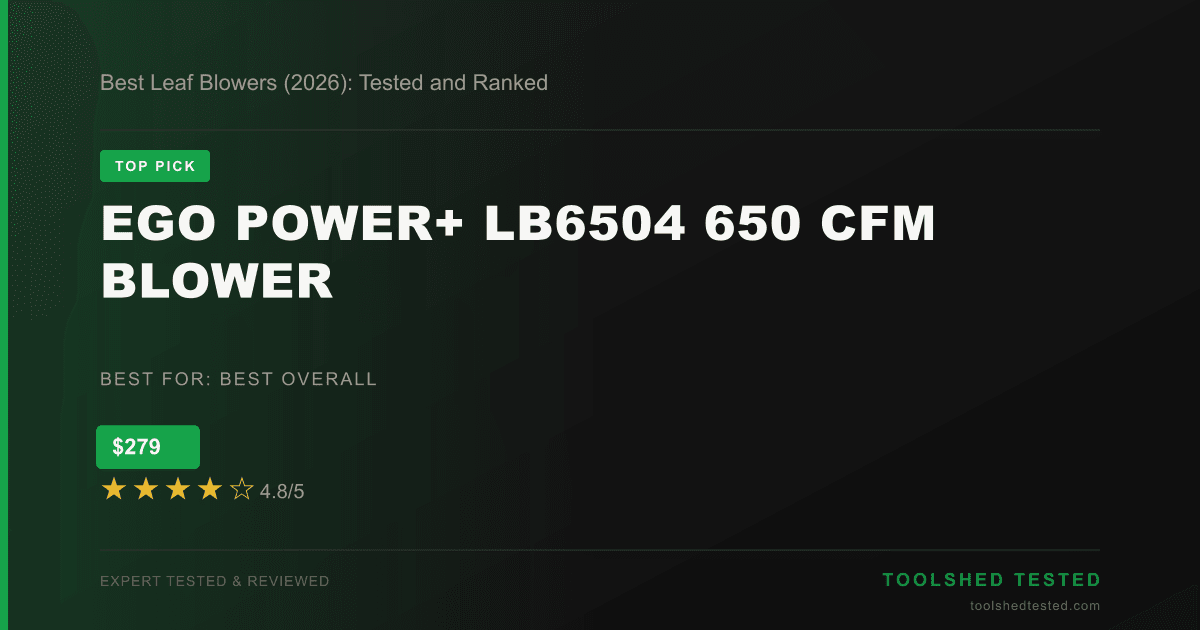 Best Leaf Blowers (2026): Tested and Ranked
