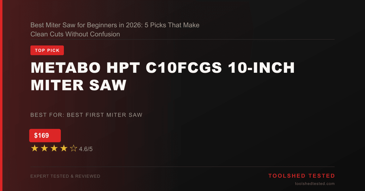 Metabo HPT C10FCGS 10-Inch Miter Saw