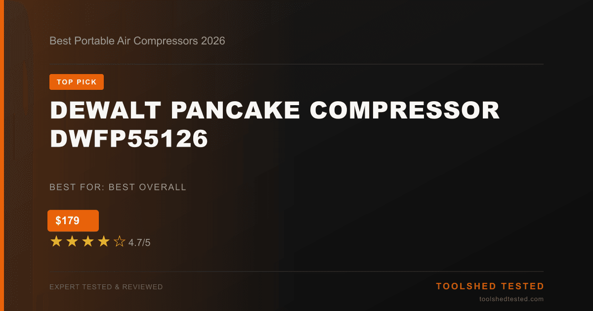 DEWALT Pancake Compressor DWFP55126