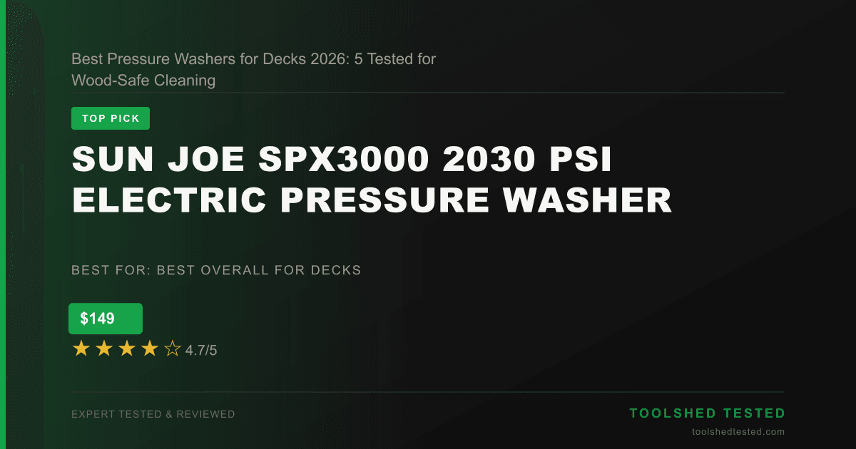 Sun Joe SPX3000 2030 PSI Electric Pressure Washer