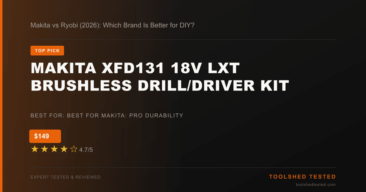 Makita XFD131 18V LXT Brushless Drill/Driver Kit